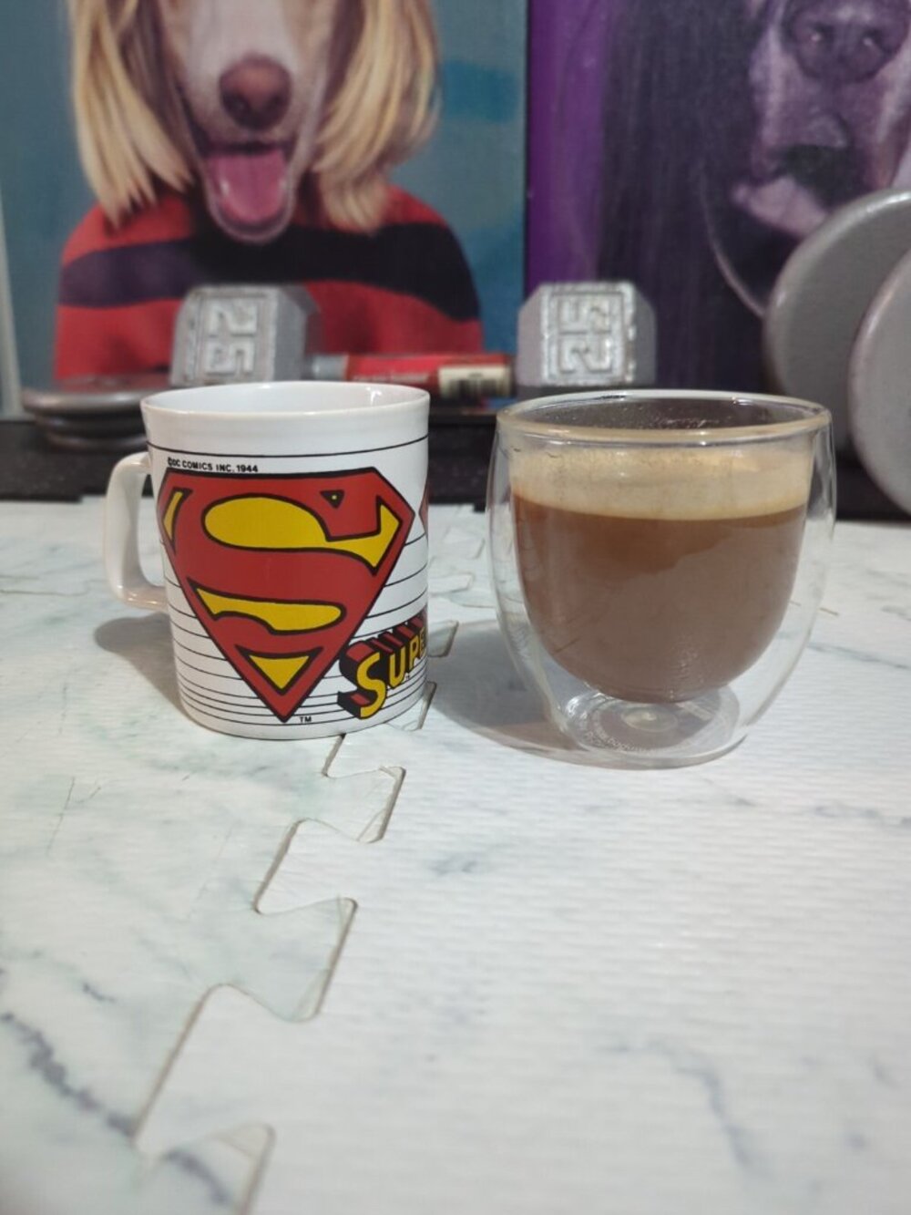 Superman England Kiln Craft Rare 1970s Superman DC Comics Inc. 1944 Mug Mint
